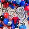 50-Piece Black, Red & Blue Balloon Set – 12-Inch Balloons with Red, Blue & Silver Confetti for Birthday, Baby Shower, Graduation & Party Decorations